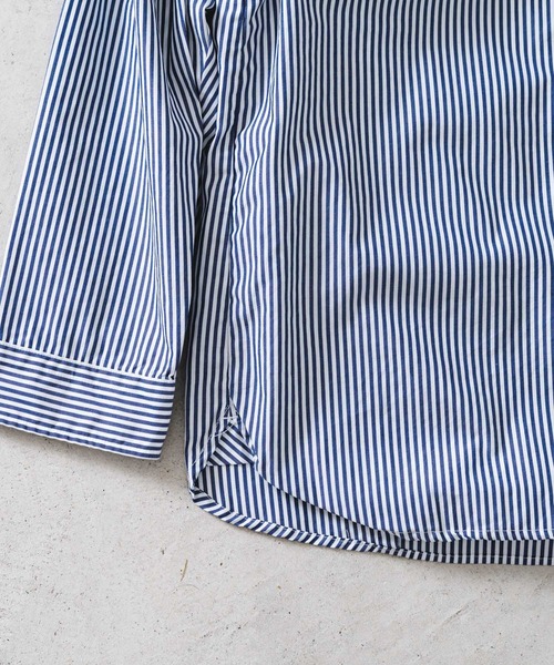 quadro（クオドロ）の「ブロードストライプ裾ダーツレギュラーシャツ（シャツ/ブラウス・レディース・その他1/その他2・FREE）」の11枚目の写真