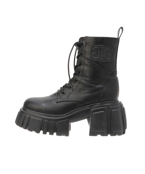 GYDA（ジェイダ）の「Symmetry GYDAボリュームソールワークブーツ（ブーツ・レディース・ブラウン/ブラック・SMALL/MEDIUM/LARGE）」の5枚目の写真