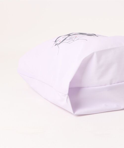 ACCOMMODE（アコモデ）の「【ひつじのショーン】羊文学エコバッグ（エコバッグ/サブバッグ・レディース・ホワイト/ラベンダー・FREE）」の6枚目の写真