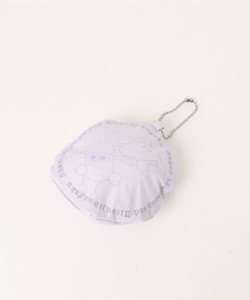 ACCOMMODE（アコモデ）の「【ひつじのショーン】羊文学エコバッグ（エコバッグ/サブバッグ・レディース・ホワイト/ラベンダー・FREE）」の4枚目の写真