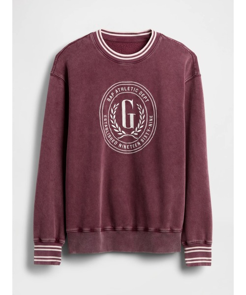 GAP（ギャップ）の「ヴィンテージソフト オーバーサイズ GAPロゴ スウェットシャツ トレーナー（スウェット・レディース・ブラック/ワイン・XS/S/M/L/XL/XXS）」の9枚目の写真