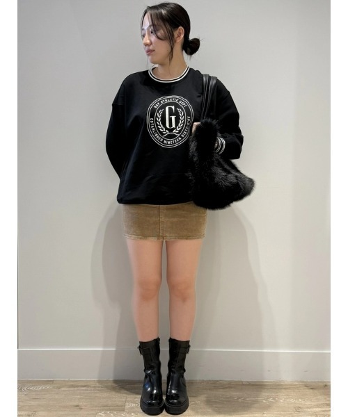 GAP（ギャップ）の「ヴィンテージソフト オーバーサイズ GAPロゴ スウェットシャツ トレーナー（スウェット・レディース・ブラック/ワイン・XS/S/M/L/XL/XXS）」の11枚目の写真