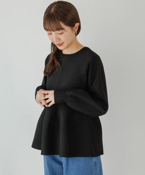 WEB限定』2WAYペプラムニットプルオーバー（ニット/セーター