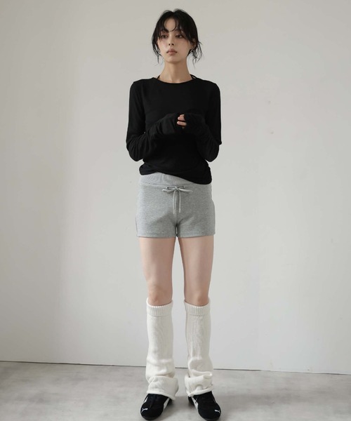 Ulysses(ユリシス)の「袖シャーリングシアープルオーバー(Tシャツ/カットソー・レディース・ブラウン/アイボリー/ブラック/杢グレー/ブルー・M)」の9枚目の写真