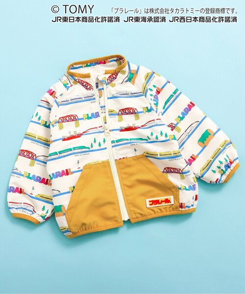 コラボ】プラレール総柄ウインドブレーカー（ナイロンジャケット