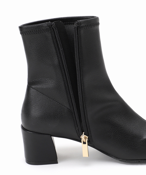 追加》5cmスクエアフィットショートブーツ（ブーツ）｜LE TALON