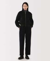 〔MUJI Labo〕婦人　ウール混ナッピングショートブルゾン