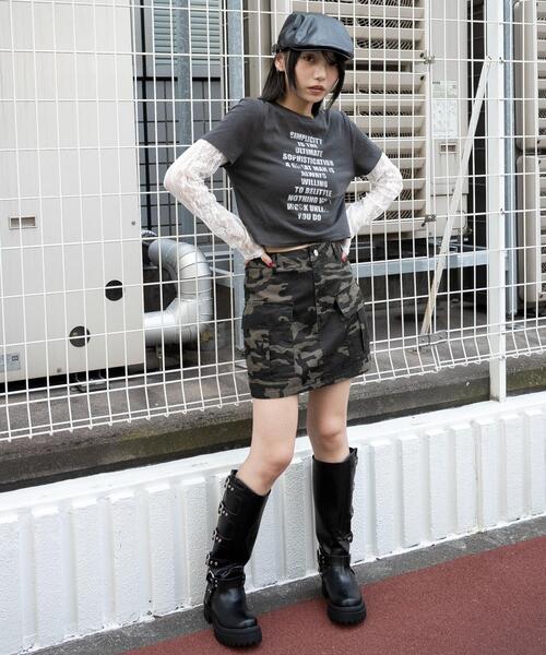 WEGO（ウィゴー）の「WEGO/グラフィックドッキングロンT（Tシャツ/カットソー・レディース・その他2/その他1・FREE）」の4枚目の写真