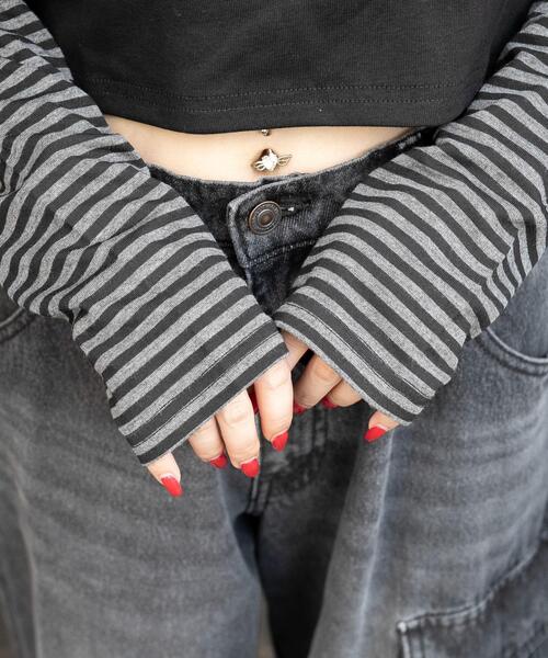 WEGO（ウィゴー）の「WEGO/グラフィックドッキングロンT（Tシャツ/カットソー・レディース・その他2/その他1・FREE）」の7枚目の写真