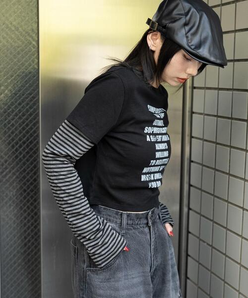 WEGO（ウィゴー）の「WEGO/グラフィックドッキングロンT（Tシャツ/カットソー・レディース・その他2/その他1・FREE）」の10枚目の写真