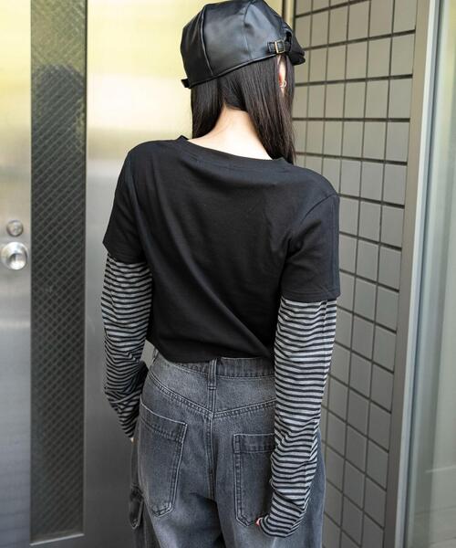 WEGO（ウィゴー）の「WEGO/グラフィックドッキングロンT（Tシャツ/カットソー・レディース・その他2/その他1・FREE）」の11枚目の写真