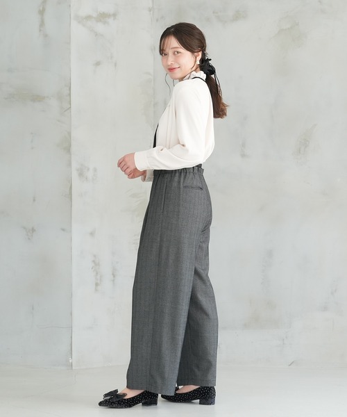 ASTORIA ODIER（アストリアオディール）の「ドロストレイヤードデザインワイドパンツ（その他パンツ・レディース・ブラック/グレー/ネイビー・MEDIUM）」の11枚目の写真