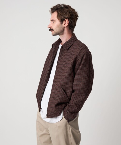 Steven Alan(スティーブンアラン)の「<Steven Alan> ブリティッシュチェック ワーク ブルゾン(ブルゾン・メンズ・ダークブラウン・XL/L/M/S)」の4枚目の写真