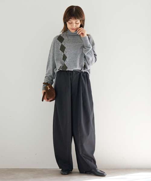 セール】ライトウールアーガイルニット（ニット/セーター）｜IENA