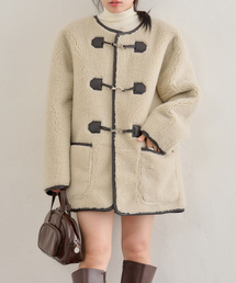 スピックアンドスパンspickandspan☆美品ノーカラーコート38 Spick and Span スパックアンドスパン】#ノーカラーコート