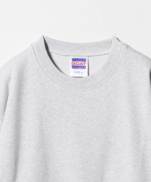 green label relaxing（グリーンレーベルリラクシング）の「＜GOAT＞13オンス クルーネック スウェット（スウェット・メンズ・ワイン/ライトグレー/ネイビー/グレー系/ブラック・M/S/L）」の11枚目の写真