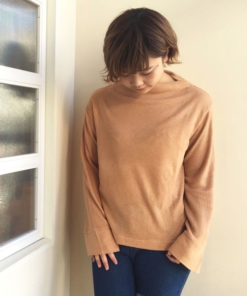 Kastane（カスタネ）の「ふわふわボトルネックPO（Tシャツ/カットソー・レディース・ブラック/キャメル/オリーブ/アイボリー・FREE）」の4枚目の写真