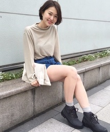 Kastane | ふわふわボトルネックPO(Tシャツ/カットソー)