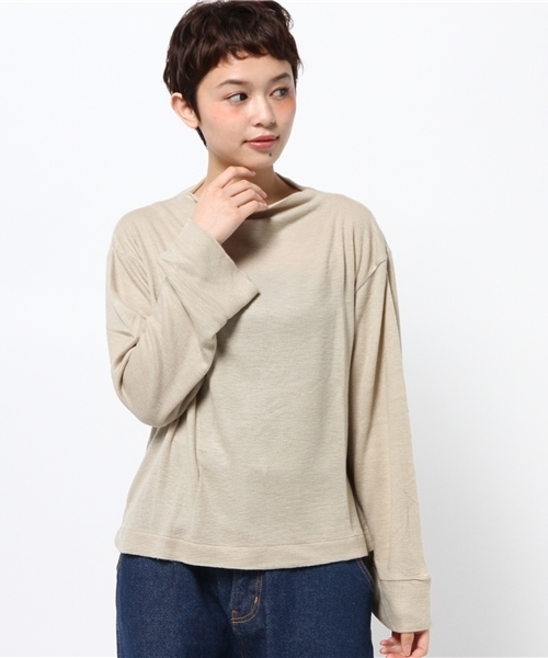 Kastane（カスタネ）の「ふわふわボトルネックPO（Tシャツ/カットソー・レディース・ブラック/キャメル/オリーブ/アイボリー・FREE）」の12枚目の写真