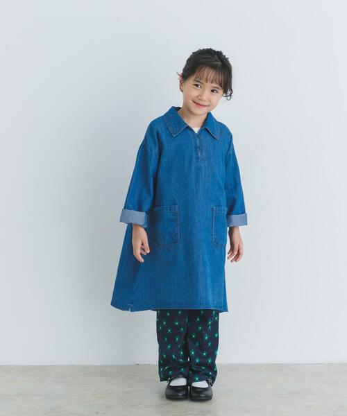 URBAN RESEARCH DOORS(アーバンリサーチドアーズ)の「デニムミニワンピース(KIDS)(ワンピース・キッズ・ワンウォッシュ/インディゴブルー・105/120/135)」の2枚目の写真