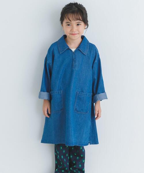 URBAN RESEARCH DOORS(アーバンリサーチドアーズ)の「デニムミニワンピース(KIDS)(ワンピース・キッズ・ワンウォッシュ/インディゴブルー・105/120/135)」の17枚目の写真