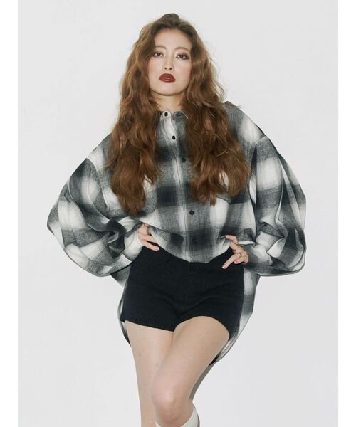 EVRIS（エヴリス）の「ハイゲージニットショートパンツ（その他パンツ・レディース・アイボリー/グレー/ブラック・FREE）」の20枚目の写真