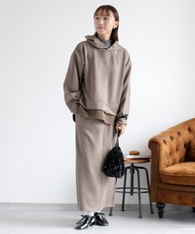 cepo | 〈セットアイテム〉スエードタッチフーディ＆スカート セットアップ(アンサンブル)