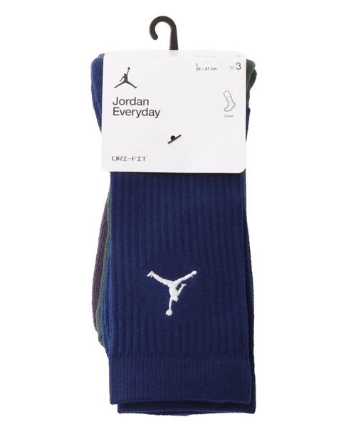 JORDAN BRAND(ジョーダンブランド)の「JORDAN BRAND U J ED CUSH POLY CREW 3PR 144 / ジョーダン ブランド ジョーダン ED CUSH POLY クルー ソックス 3PR 144 / NIKE【SP】(ソックス/靴下・メンズ・マルチ・25-27/23-25/27-29)」の2枚目の写真