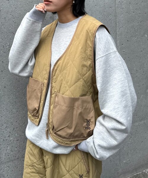 DOD（ディーオーディー）の「【一部店舗限定】【DOD】【ユニセックス】サササノフワベス（ベスト・レディース・ブラック/ベージュ・SMALL/MEDIUM）」の2枚目の写真