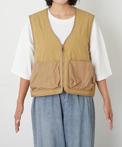 DOD（ディーオーディー）の「【一部店舗限定】【DOD】【ユニセックス】サササノフワベス（ベスト・レディース・ブラック/ベージュ・SMALL/MEDIUM）」の19枚目の写真