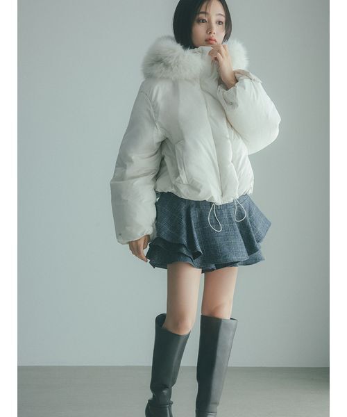WEB限定カラーあり】西川フードファーショートダウン（ダウン