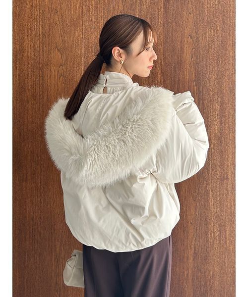 SNIDEL（スナイデル）の「【WEB限定カラーあり】西川フードファー