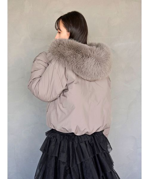 WEB限定カラーあり】西川フードファーショートダウン（ダウン