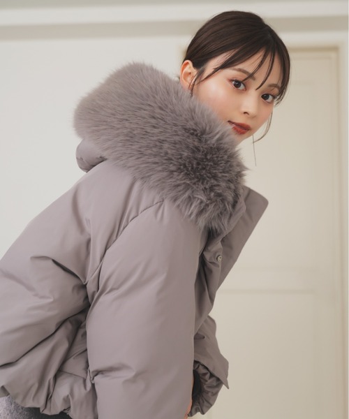 WEB限定カラーあり】西川フードファーショートダウン（ダウン