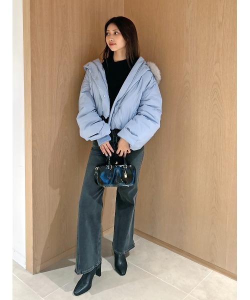 WEB限定カラーあり】西川フードファーショートダウン（ダウン