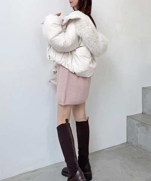 セール】【WEB限定カラーあり】西川フードファーショートダウン