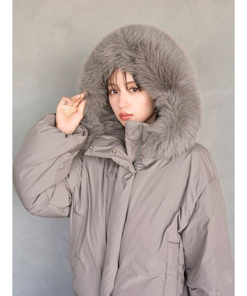 WEB限定カラーあり】西川フードファーショートダウン（ダウン