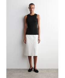 COS | スエードヒールのバレリーナ(バレエシューズ)