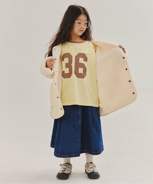 BREEZE（ブリーズ）の「【WEB限定/ジュニア対応】 キルティングアウター（テーラードジャケット・キッズ・ブラック/アイボリー・100/120/140）」の11枚目の写真