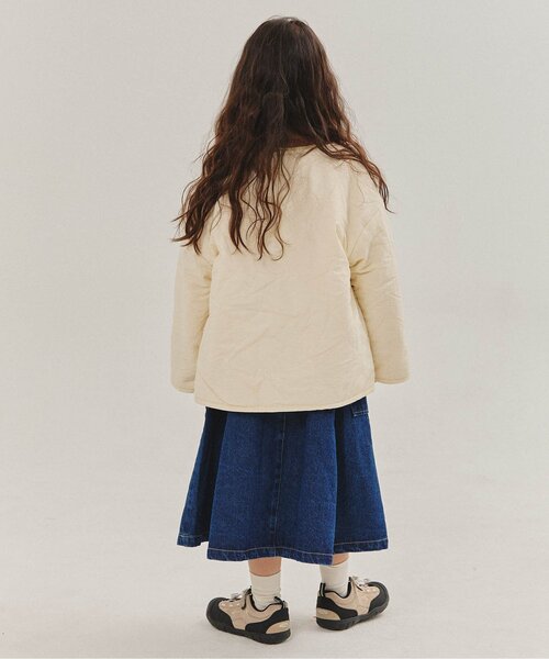 BREEZE（ブリーズ）の「【WEB限定/ジュニア対応】 キルティングアウター（テーラードジャケット・キッズ・ブラック/アイボリー・100/120/140）」の12枚目の写真