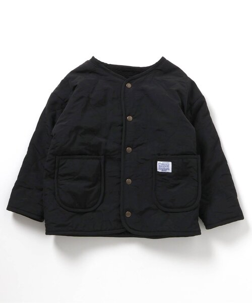 BREEZE（ブリーズ）の「【WEB限定/ジュニア対応】 キルティングアウター（テーラードジャケット・キッズ・ブラック/アイボリー・100/120/140）」の3枚目の写真