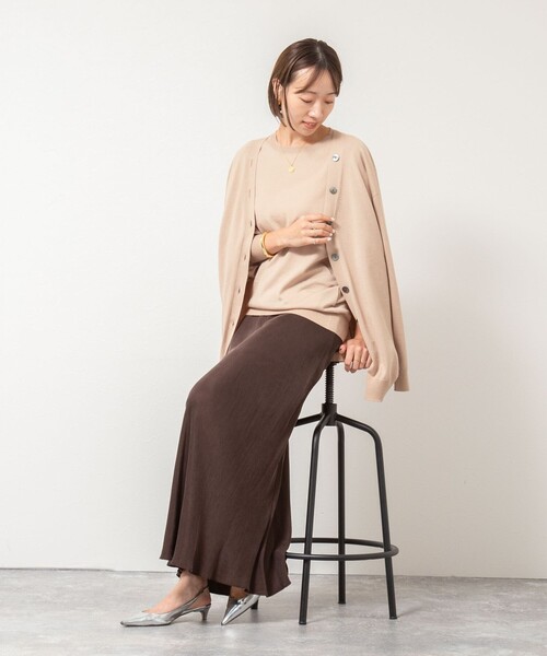 NOLLEY’S（ノーリーズ）の「《手洗い可能》《アンサンブル対応》バウンドウール3WAYカーディガン（カーディガン/ボレロ・レディース・ネイビー/ベージュ/オフホワイト・FREE）」の21枚目の写真