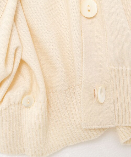 NOLLEY’S（ノーリーズ）の「《手洗い可能》《アンサンブル対応》バウンドウール3WAYカーディガン（カーディガン/ボレロ・レディース・ネイビー/ベージュ/オフホワイト・FREE）」の17枚目の写真