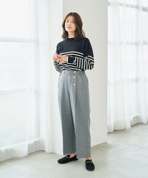 FOUND GOOD（ファウンドグッド）の「マイラクハイネックニット（ニット/セーター・レディース・ピンク系2/グレー系5/ブラウン系/グレー系・S/M/L）」の5枚目の写真