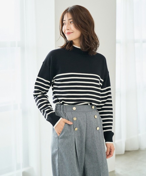 FOUND GOOD（ファウンドグッド）の「マイラクハイネックニット（ニット/セーター・レディース・ピンク系2/グレー系5/ブラウン系/グレー系・S/M/L）」の7枚目の写真