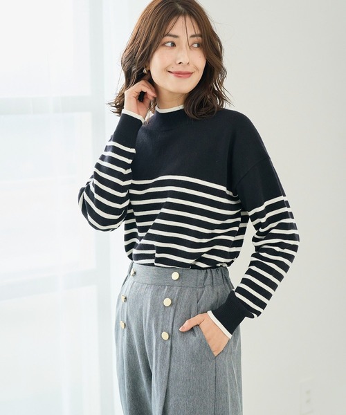 FOUND GOOD（ファウンドグッド）の「マイラクハイネックニット（ニット/セーター・レディース・ピンク系2/グレー系5/ブラウン系/グレー系・S/M/L）」の8枚目の写真