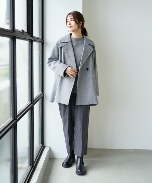 FOUND GOOD（ファウンドグッド）の「マイラクハイネックニット（ニット/セーター・レディース・ピンク系2/グレー系5/ブラウン系/グレー系・S/M/L）」の9枚目の写真