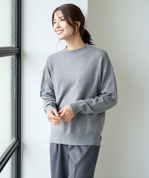 FOUND GOOD（ファウンドグッド）の「マイラクハイネックニット（ニット/セーター・レディース・ピンク系2/グレー系5/ブラウン系/グレー系・S/M/L）」の10枚目の写真