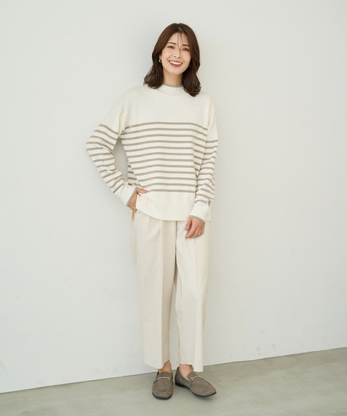 FOUND GOOD（ファウンドグッド）の「マイラクハイネックニット（ニット/セーター・レディース・ピンク系2/グレー系5/ブラウン系/グレー系・S/M/L）」の12枚目の写真