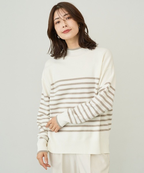 FOUND GOOD（ファウンドグッド）の「マイラクハイネックニット（ニット/セーター・レディース・ピンク系2/グレー系5/ブラウン系/グレー系・S/M/L）」の15枚目の写真